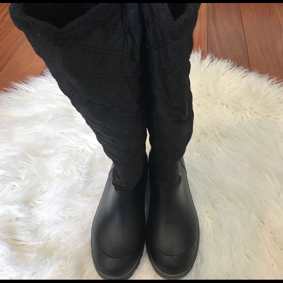 dirty laundry rubber boots